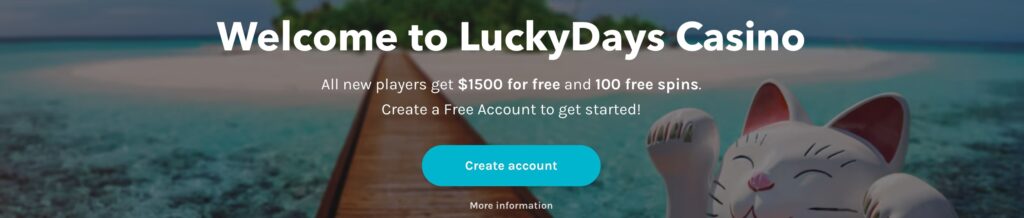 LuckyDays Welcome Bonus