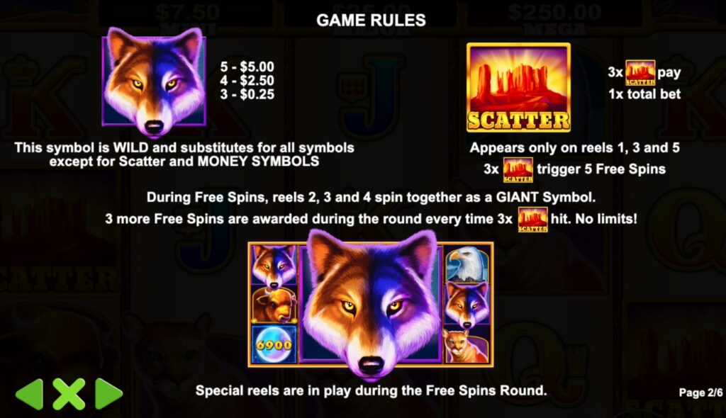 Wolf Gold Game Symbols